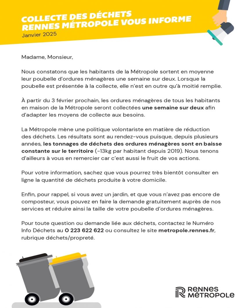Du changement dans la collecte des déchets